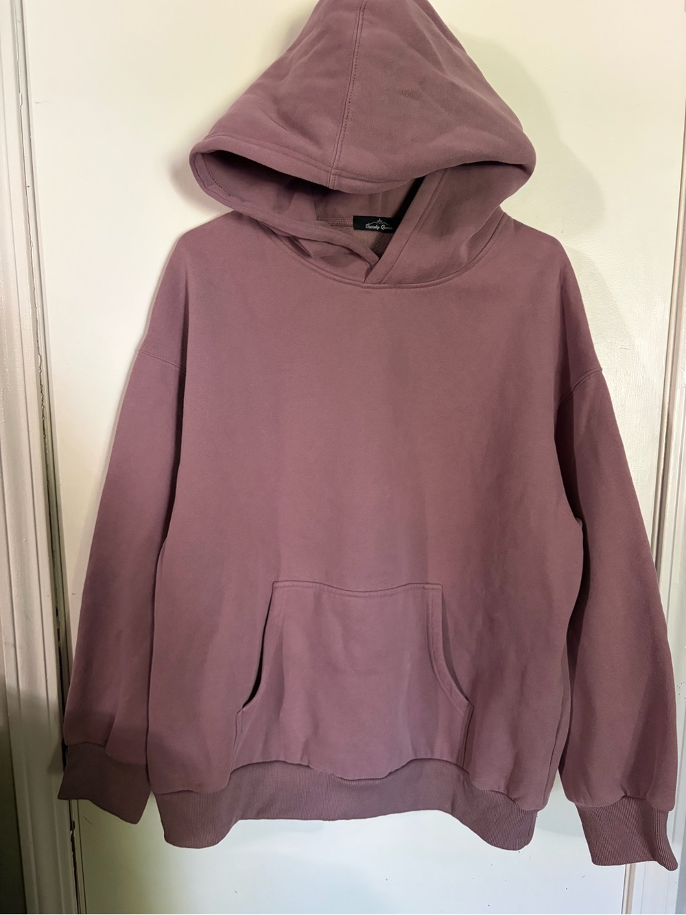 Women’s Trendy Queen Medium Mauve Pullover Hoodie Sweatshirt Tote15